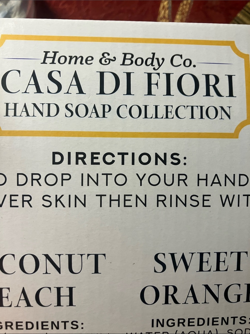 Beautiful Sweet Orange Hand Soap-Casa Di Fiori - Picture 3 of 3